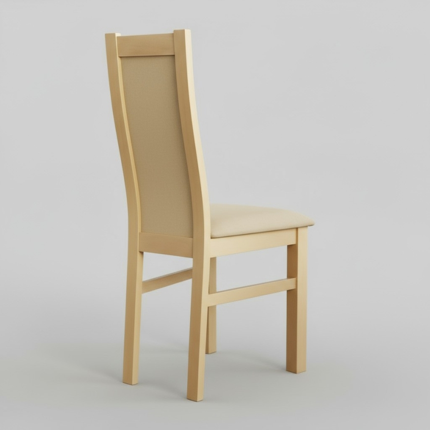 Chaise de salle à manger ZOE chêne/crème