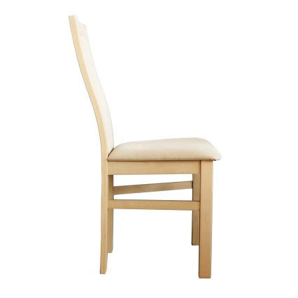 Chaise de salle à manger ZOE hêtre/crème