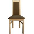 Chaise de salle à manger ZOE hêtre/marron foncé