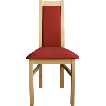 Chaise de salle à manger ZOE hêtre/rouge
