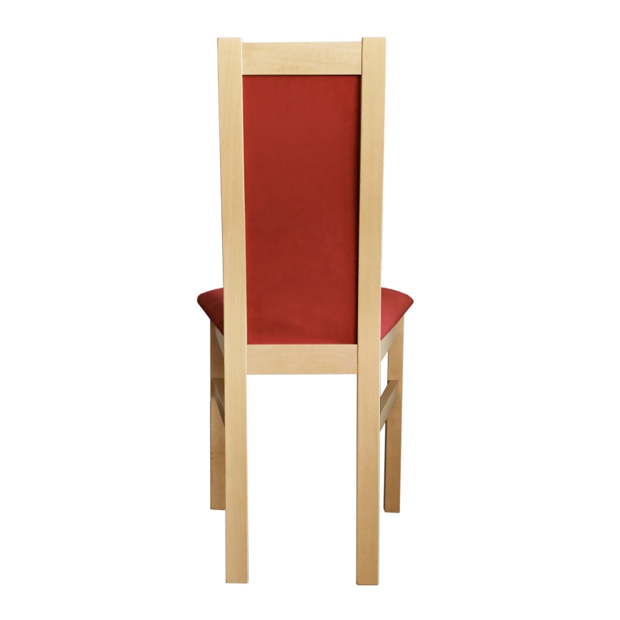 Chaise de salle à manger ZOE hêtre/rouge