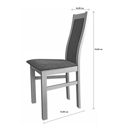 Chaise de salle à manger ZOE hêtre/rouge