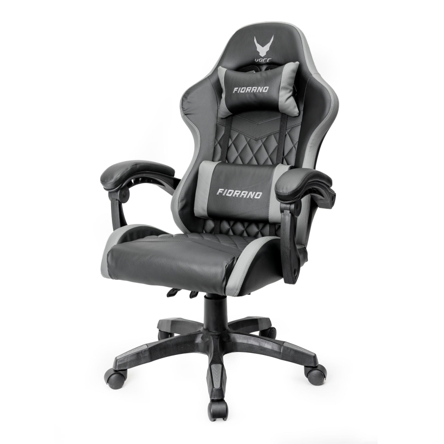 Chaise gaming FIORANO noir/gris