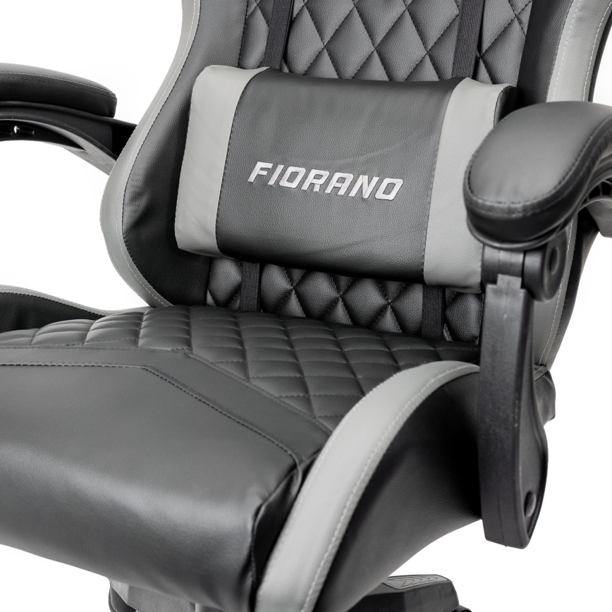 Chaise gaming FIORANO noir/gris