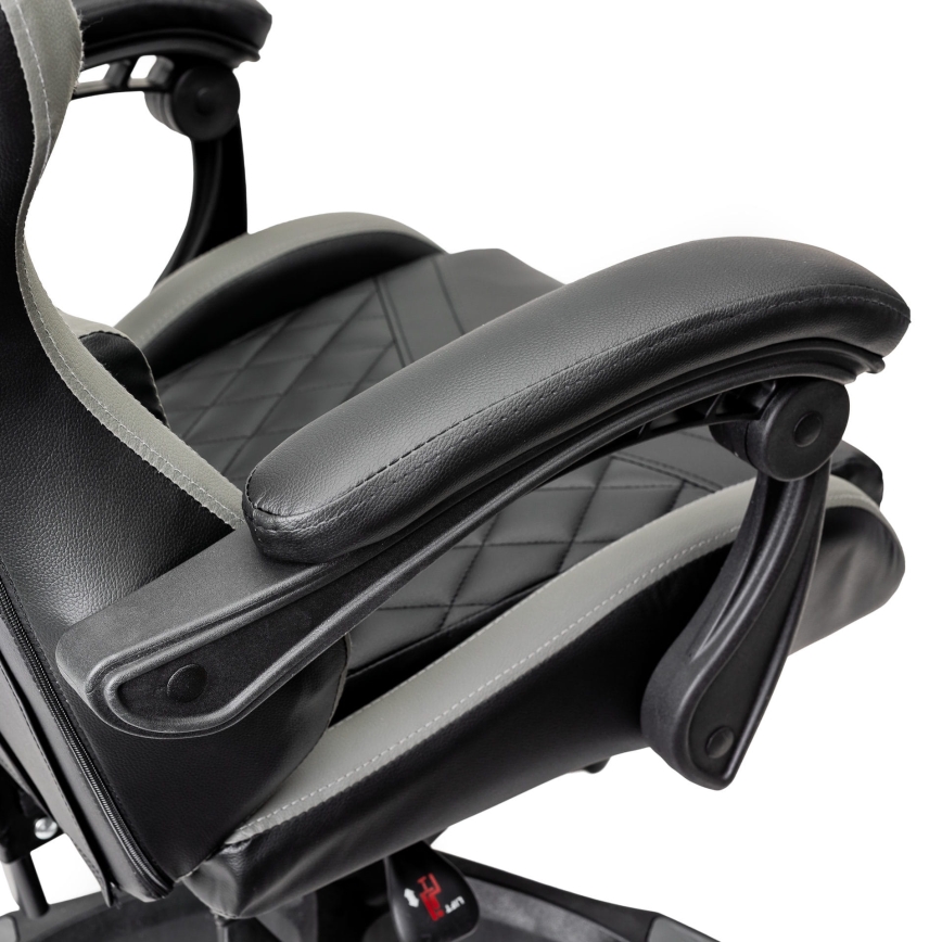 Chaise gaming FIORANO noir/gris