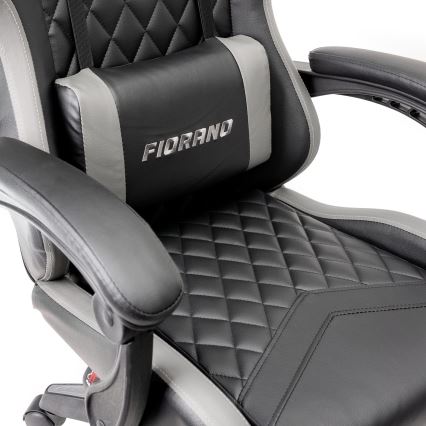 Chaise gaming FIORANO noir/gris
