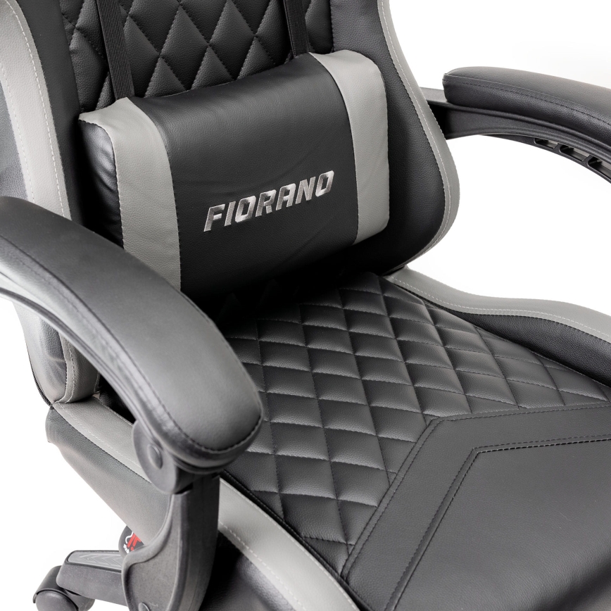 Chaise gaming FIORANO noir/gris