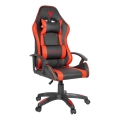 Chaise gaming VARR Zolder noir/rouge