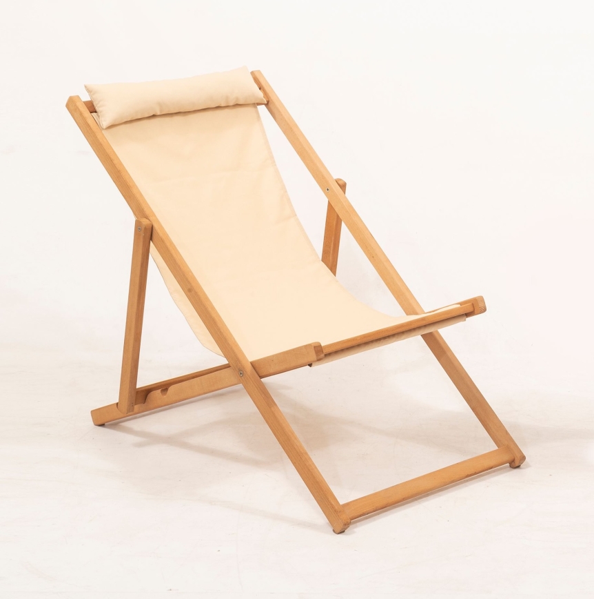 Chaise longue beige/charme