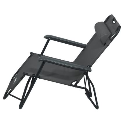 Chaise réglable pliable anthracite