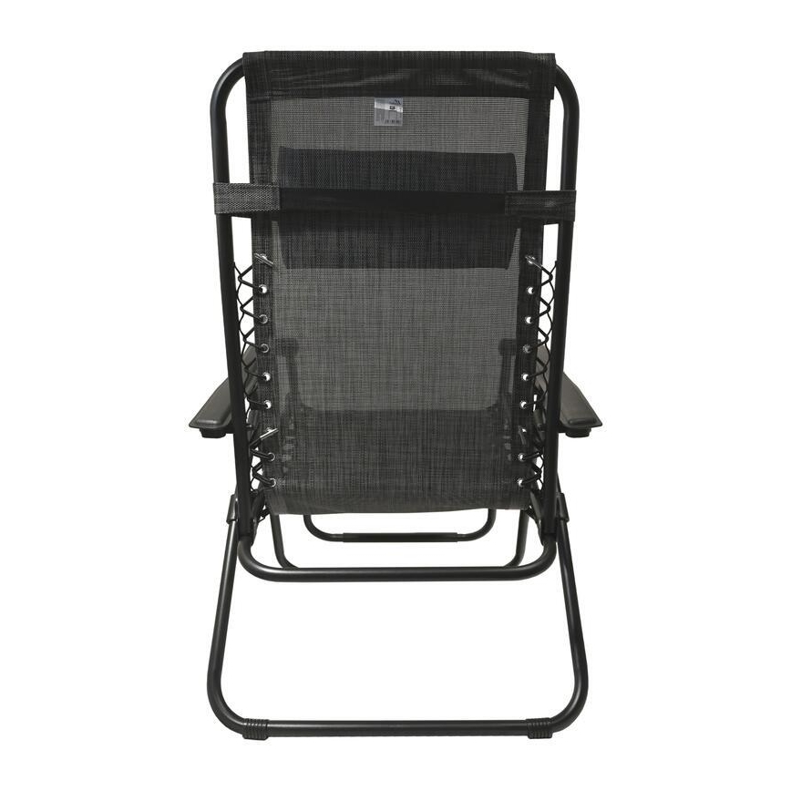 Chaise réglable pliable anthracite