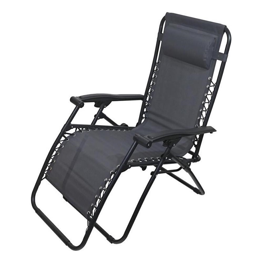 Chaise réglable pliable gris