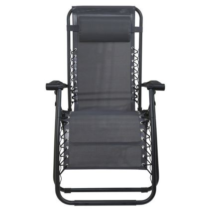 Chaise réglable pliable gris