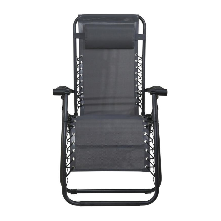 Chaise réglable pliable gris