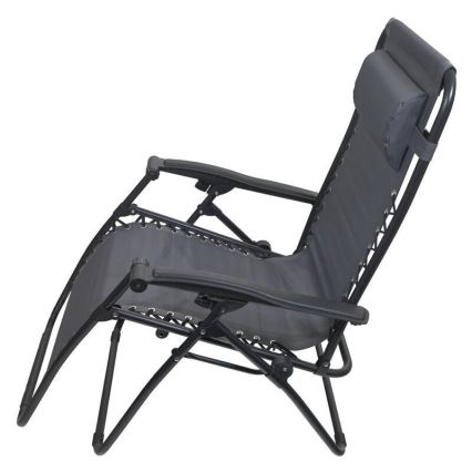 Chaise réglable pliable gris