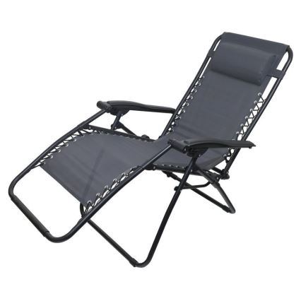 Chaise réglable pliable gris