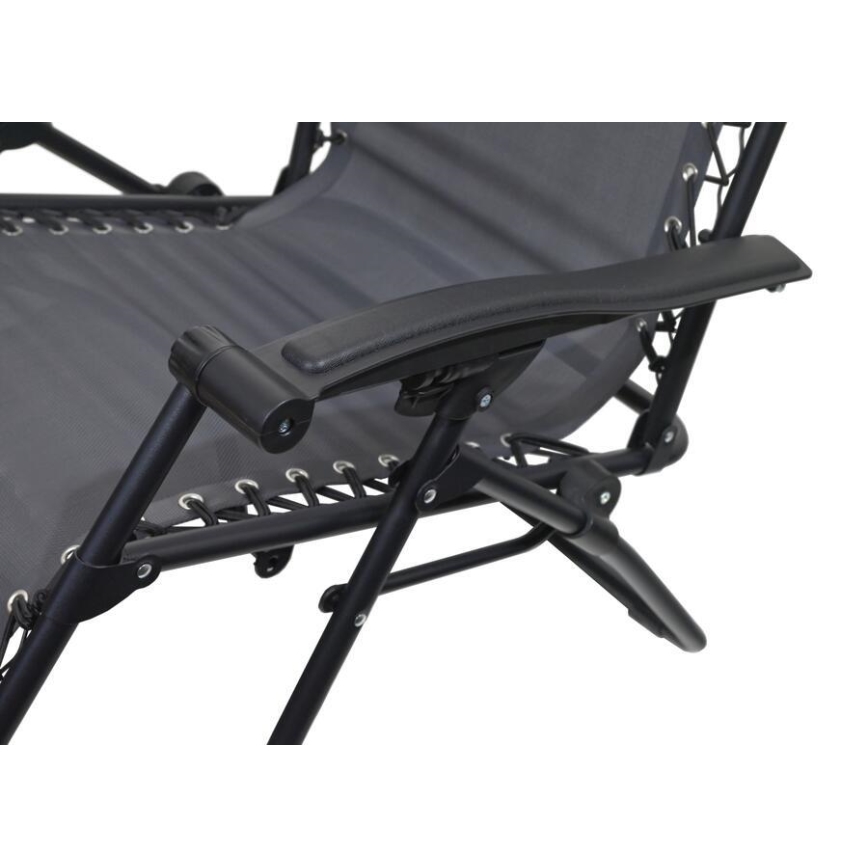 Chaise réglable pliable gris