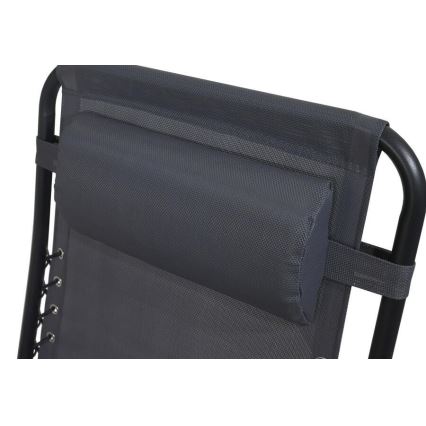 Chaise réglable pliable gris