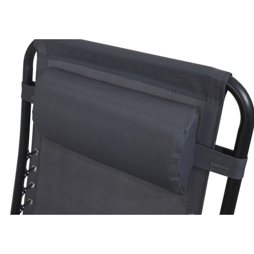 Chaise réglable pliable gris