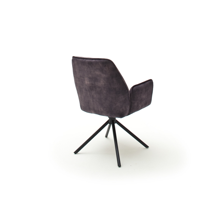 Chaises de salle à manger NEXORO, lot de 2, anthracite