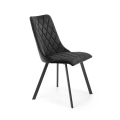 Chaises de salle à manger RESTIVO, lot de 4, noires