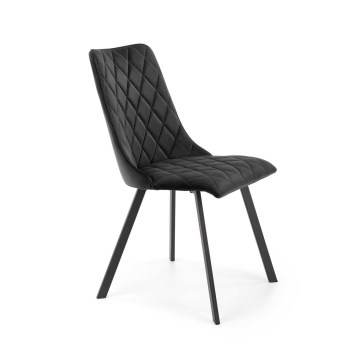Chaises de salle à manger RESTIVO, lot de 4, noires