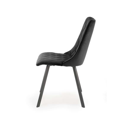 Chaises de salle à manger RESTIVO, lot de 4, noires