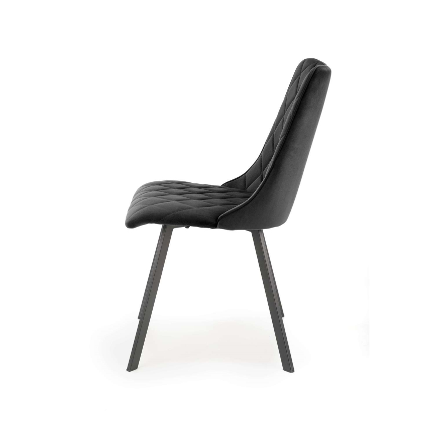 Chaises de salle à manger RESTIVO, lot de 4, noires