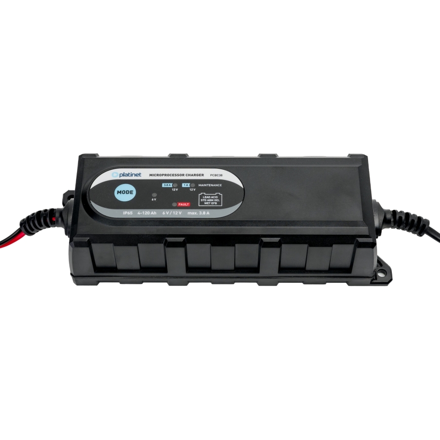 Chargeur de batterie pour voiture à 6 étapes, 6/12 V, 3,8 A, IP65