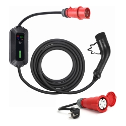 Chargeur de voiture portable pour voiture électrique EV/PHEV AC Type 2 11 kW