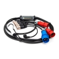 Chargeur portatif pour voitures électriques avec 4 adaptateurs Type 2 32A/480V 22kW 5m IP67