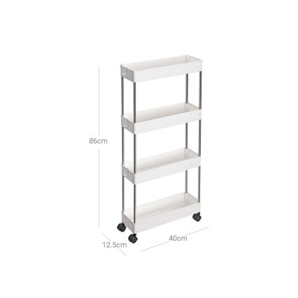 Chariot de rangement mobile MARGE blanc