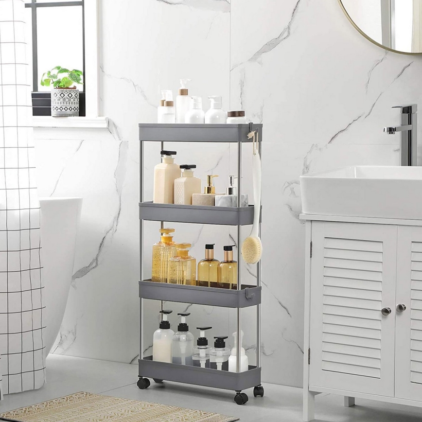 Chariot de rangement mobile MARGE gris