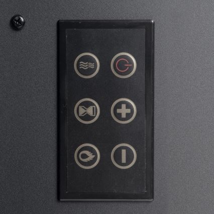 Cheminée électrique à LED avec chauffage LED/2000W/230V + télécommande