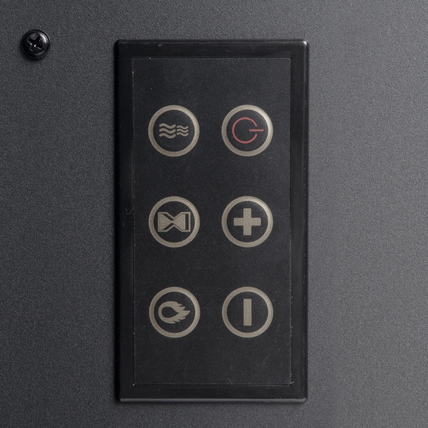 Cheminée électrique à LED avec chauffage LED/2000W/230V + télécommande