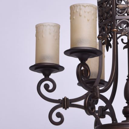 CHIARO - Suspension sur chaîne MAGDALENA 6xE27/60W/230V