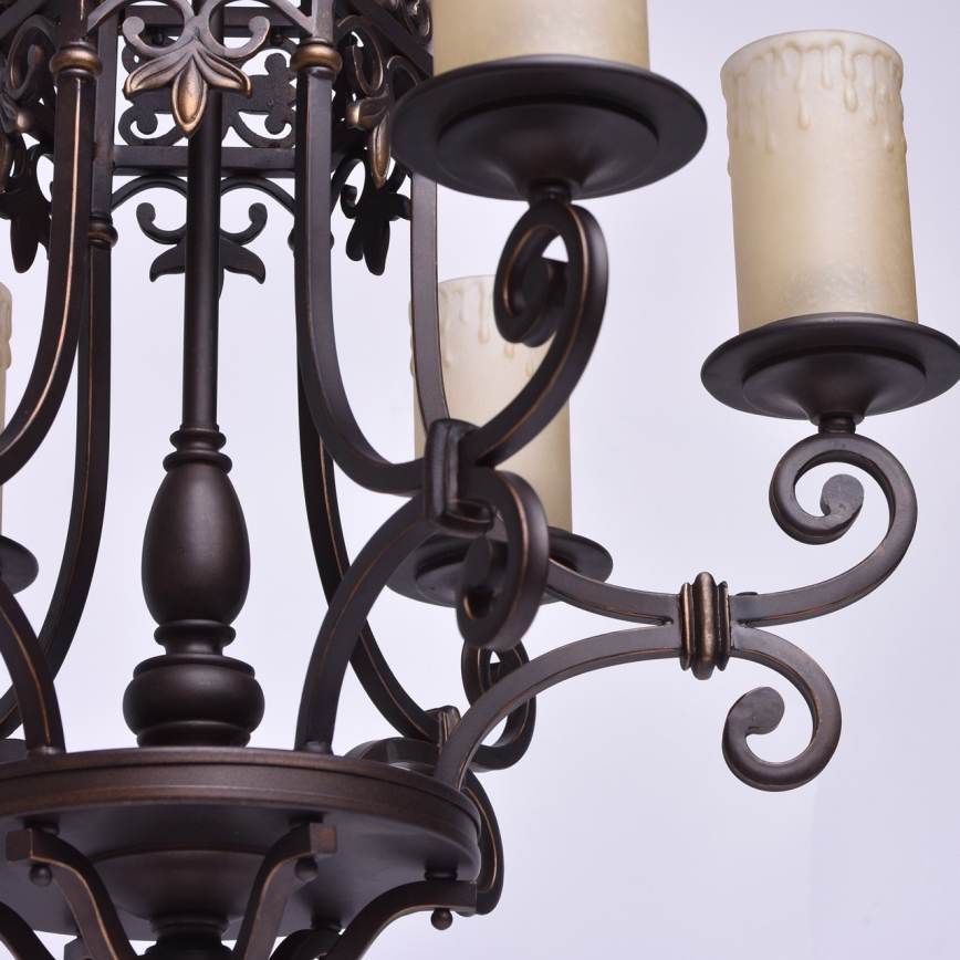 CHIARO - Suspension sur chaîne MAGDALENA 6xE27/60W/230V