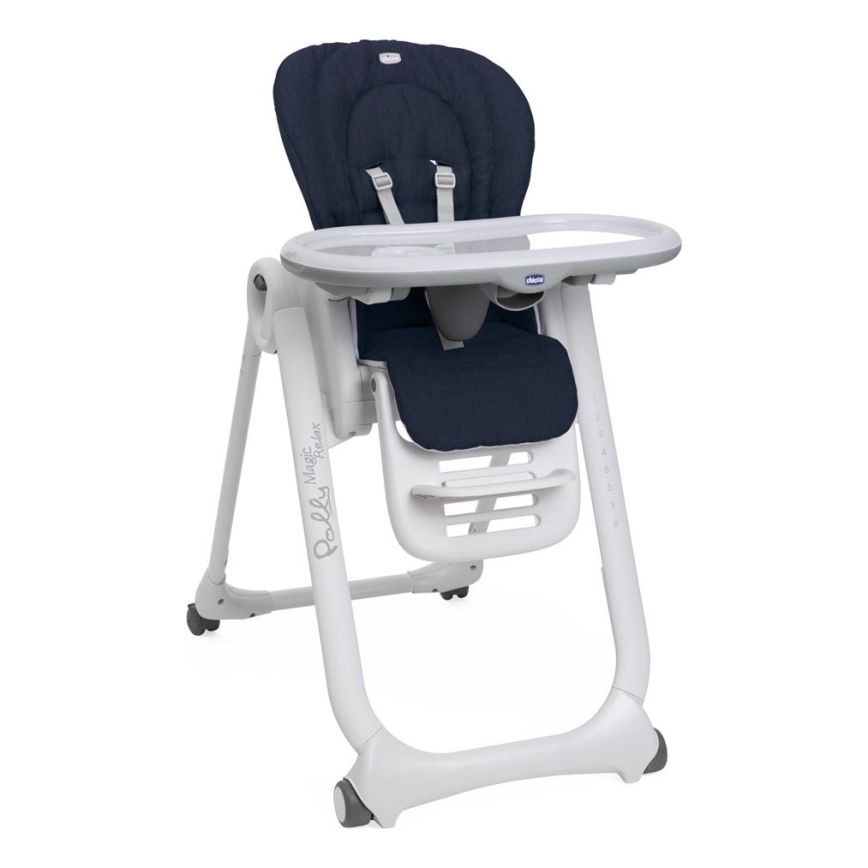 Chicco - Chaise haute enfant Polly Magic Relax bleu foncé