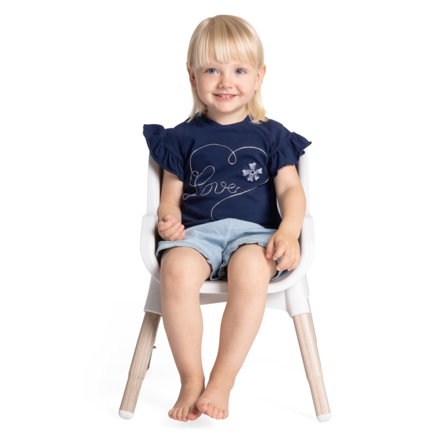 Chicco - Chaise haute ZEST 3 en 1 blanc/gris