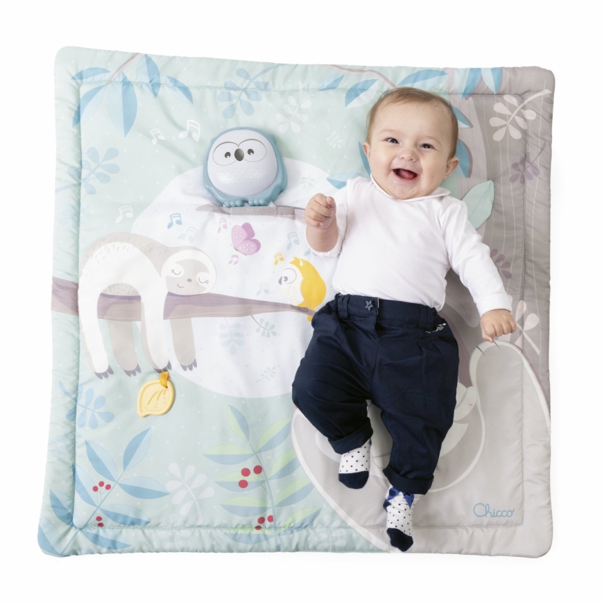 Chicco - Couverture de jeu enfant 2en1 3xAAA hibou