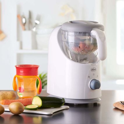 Chicco - Cuiseur vapeur et mixeur 4en1 EASY MEAL