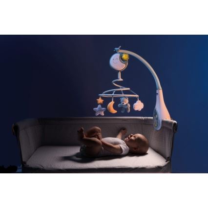 Chicco - Mobile pour lit de bébé avec mélodie 3in1 NEXT2DREAMS 3xAA bleu