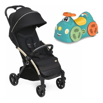 Chicco - Poussette GOODY XPLUS Black Re_Lux Eco+ + draisienne ALL AROUND