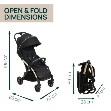 Chicco - Poussette GOODY XPLUS Black Re_Lux Eco+ + draisienne ALL AROUND