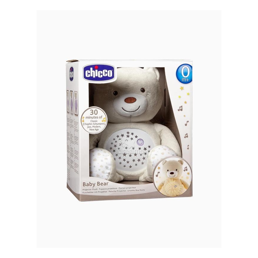 Chicco - Projecteur avec mélodie BABY BEAR 3xAAA beige