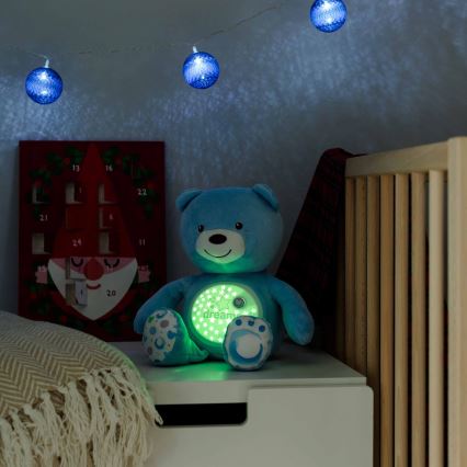 Chicco - Projecteur avec mélodie BABY BEAR 3xAAA bleu