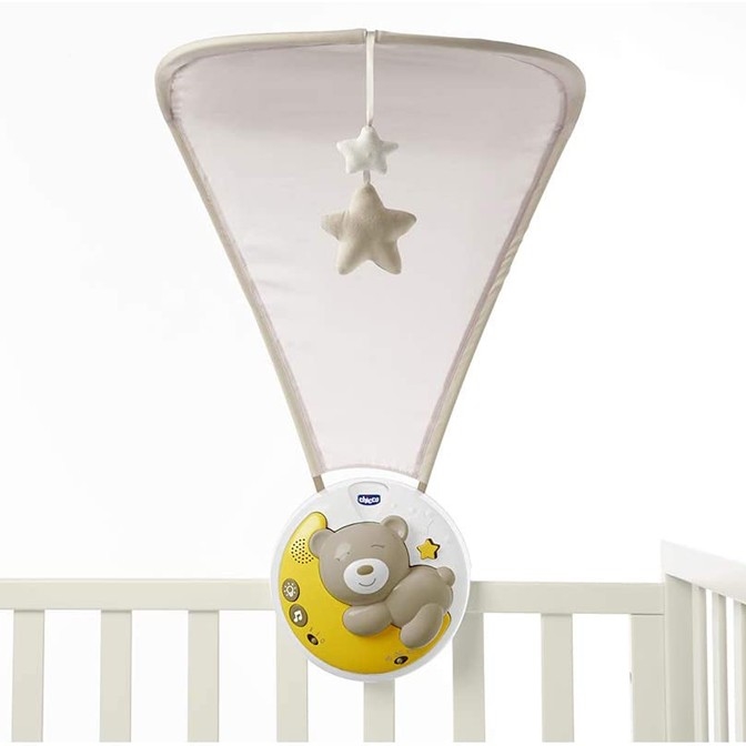 Chicco - Projecteur de berceau avec mélodie 3en1 NEXT2MOON 3xAA gris