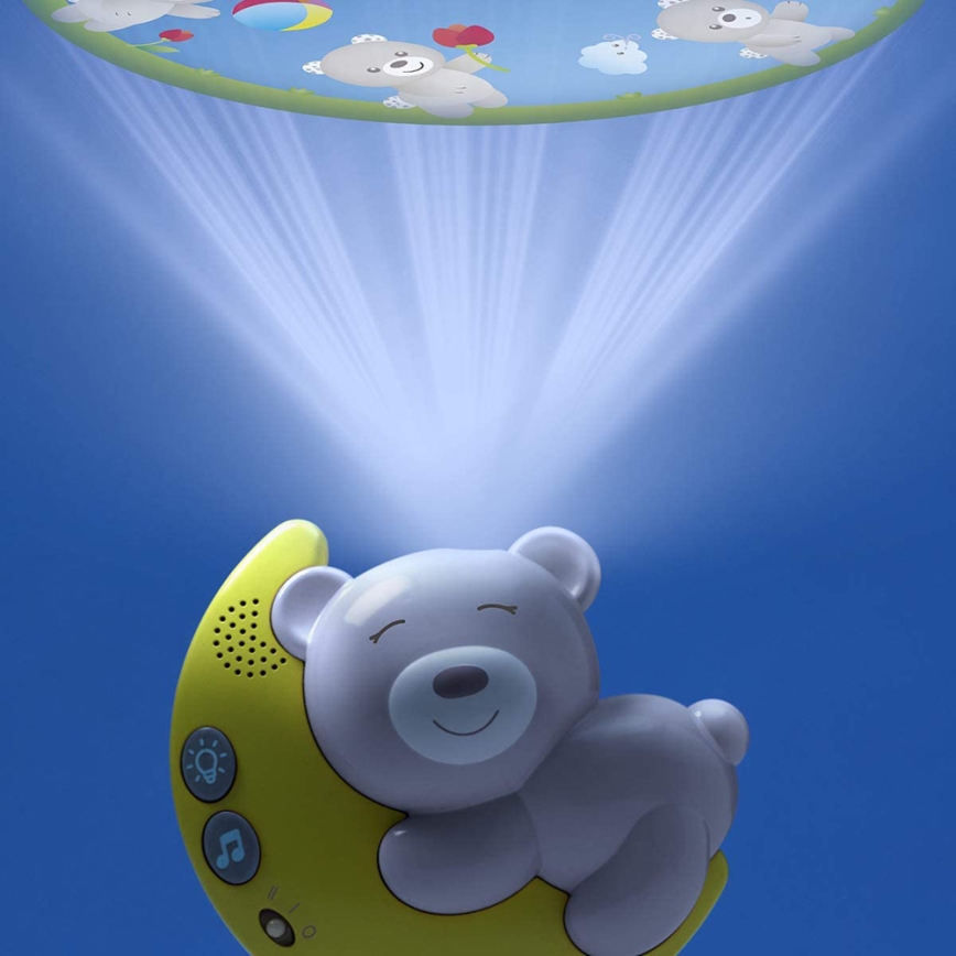 Chicco - Projecteur de berceau avec mélodie 3en1 NEXT2MOON 3xAA gris
