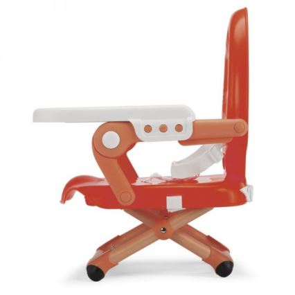 Chicco - Siège rehausseur portable pour enfants POCKET SNACK rouge