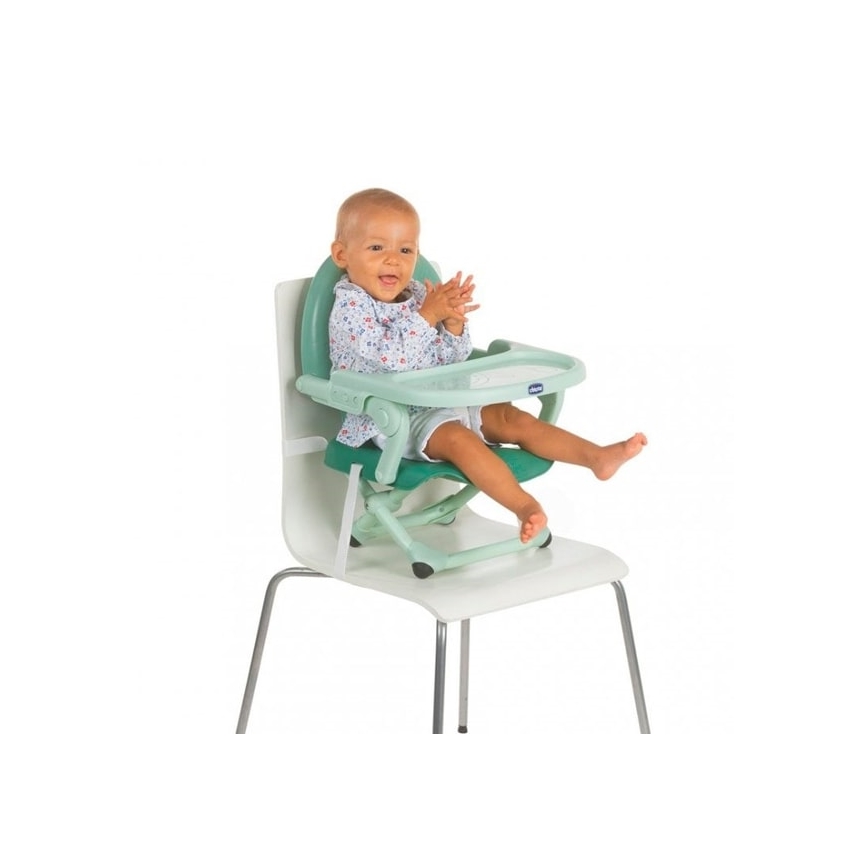 Chicco - Siège rehausseur portable pour enfants POCKET SNACK turquoise
